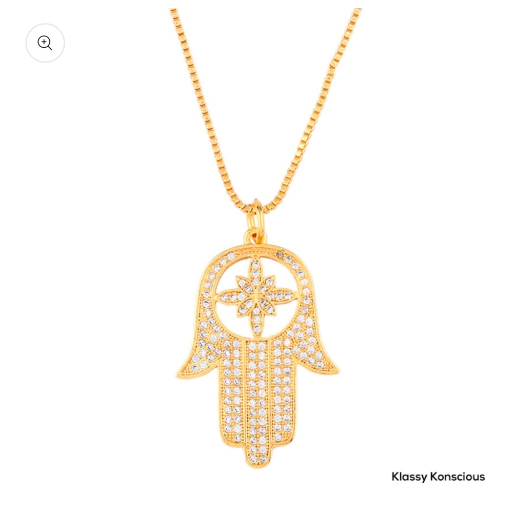 Gold Hamsa Necklace “Catalyst”
